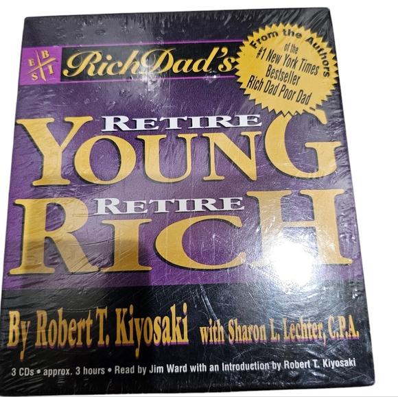 Rich Dad Audiobook Sealed CD Robert Kiyosaki Retire Young Retire Rich New - Picture 1 of 3